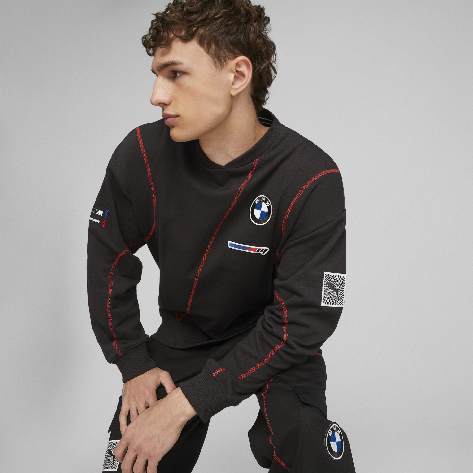 BMW M Motorsport Garage Crew Men s Sweatshirt PUMA