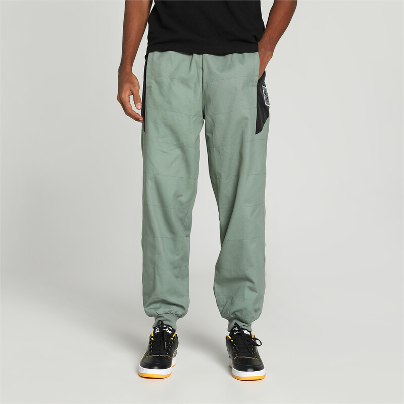 Men s PUMA Porsche Legacy Garage Crew Motorsport Pants in Eucalyptus size M