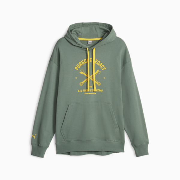 Porsche Legacy Garage Crew Men's Hoodie, Eucalyptus, large-ZAF