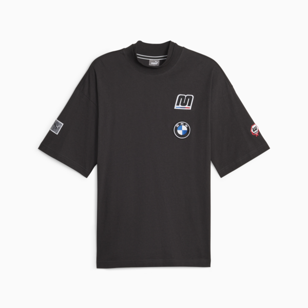 BMW M Motorsport Garage Crew Men's Tee, PUMA Black, large-ZAF