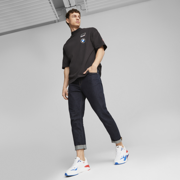 BMW M Motorsport Garage Crew Men's Tee, PUMA Black, large-ZAF
