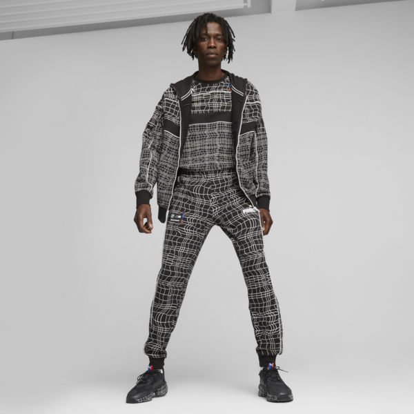 BMW M Motorsport Camo SDS Men's Hoodie, PUMA Black-AOP, large-ZAF