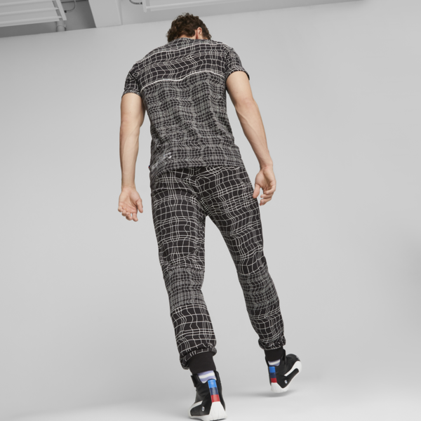 BMW M Motorsport Camo SDS Men's Sweatpants, PUMA Black-AOP, large-ZAF