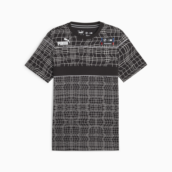BMW M Motorsport Camo SDS Men's Tee, PUMA Black-AOP, large-ZAF