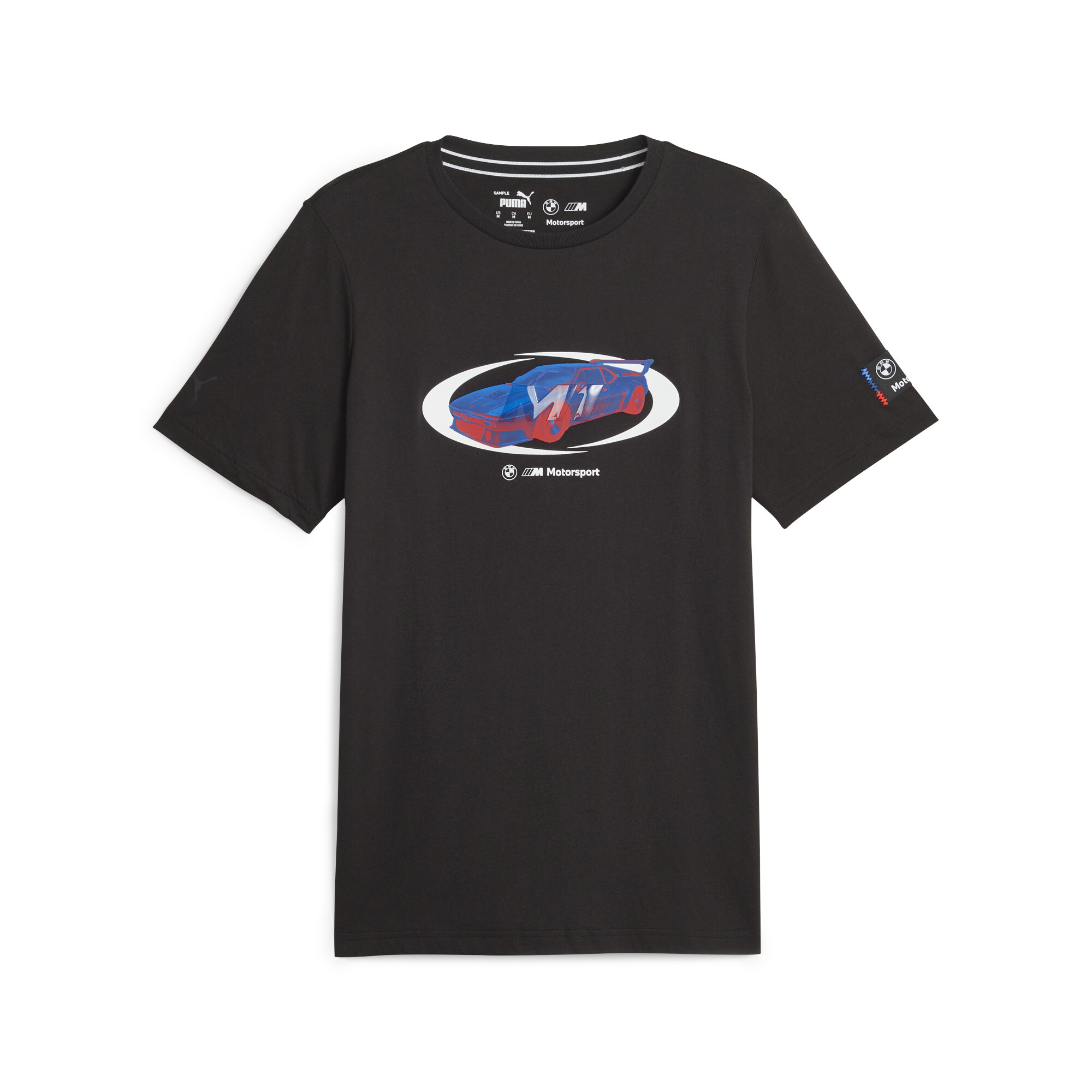 Men's PUMA BMW M Motorsport Statement Car T-Shirt In Black, Size Large