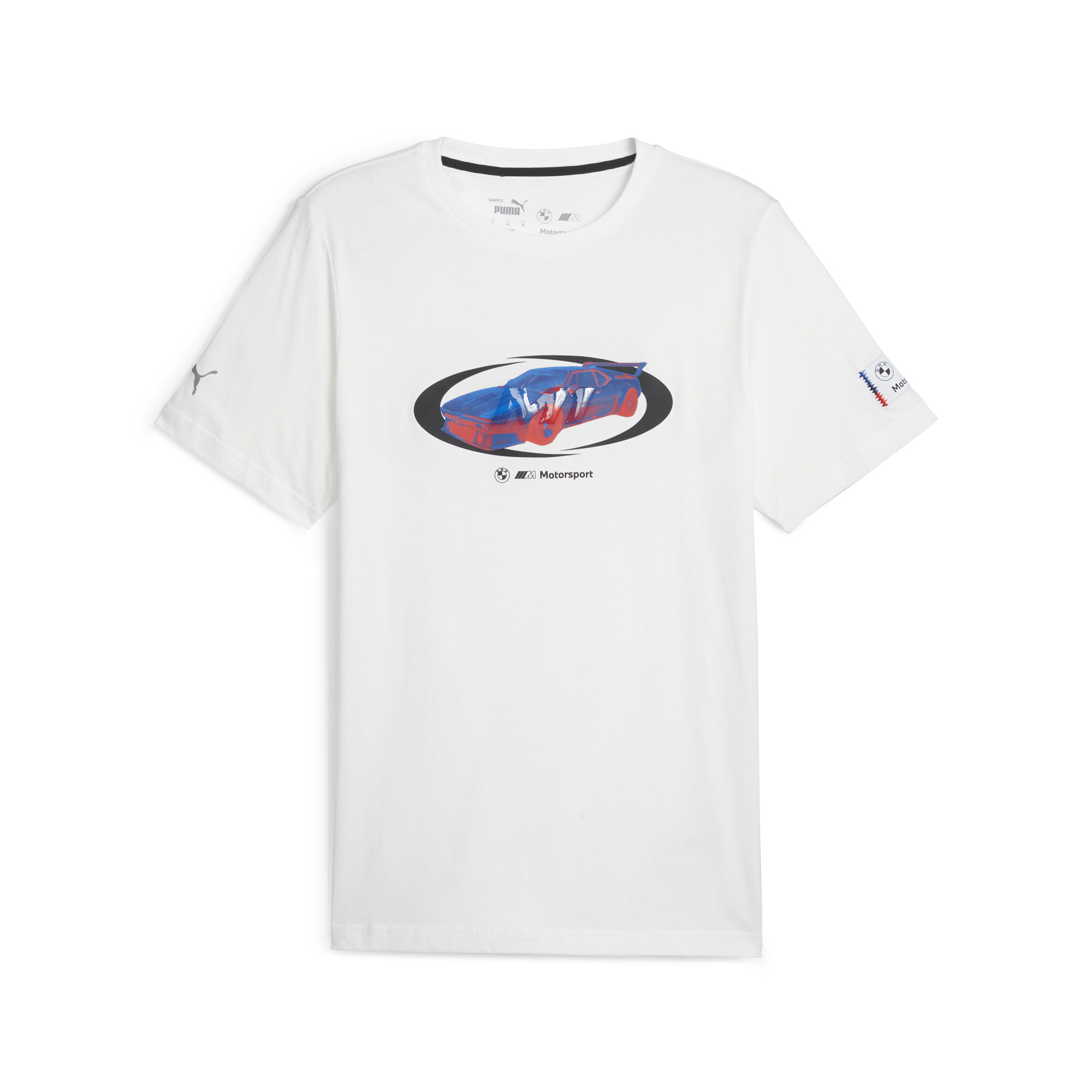 Men's PUMA BMW M Motorsport Statement Car T-Shirt In White, Size XL