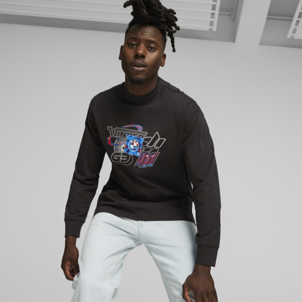 BMW M Motorsport Statement Long Sleeve Tee, PUMA Black, large-ZAF