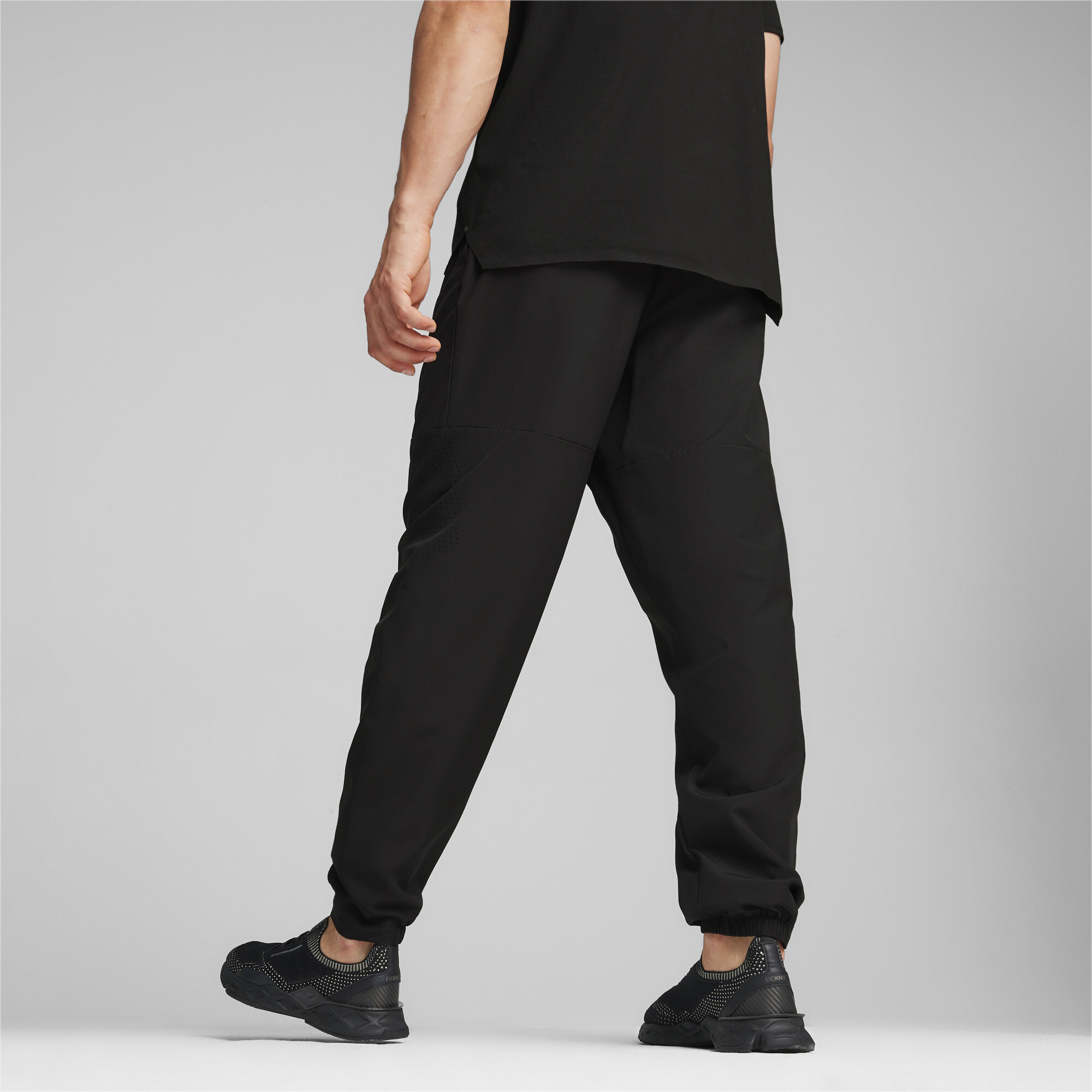 Men's PUMA Porsche Design Woven Tech Pants In Black, Size 2XL, Polyester