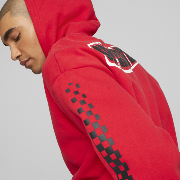 Scuderia Ferrari Race Garage Crew Men's Hoodie, Rosso Corsa, large-ZAF