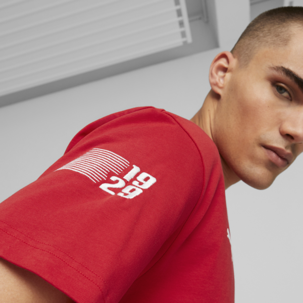 Scuderia Ferrari Race Garage Crew Men's Tee, Rosso Corsa, large-ZAF