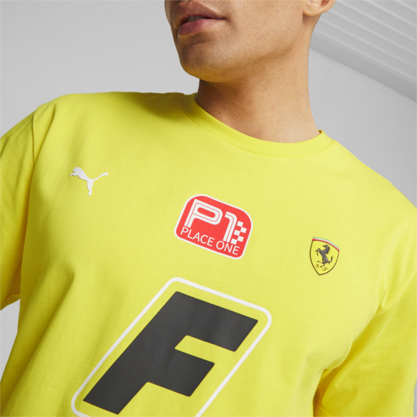 Scuderia Ferrari Race Garage Crew Men's Tee, Speed Yellow, large-ZAF