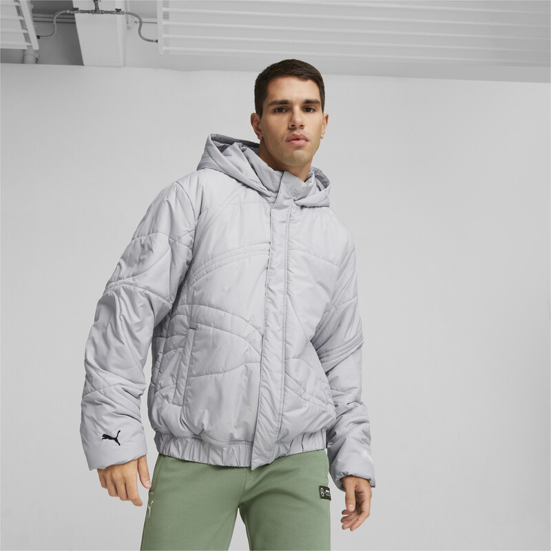 Men's PUMA Mercedes-AMG PETRONAS Padded Jacket in Silver size L | PUMA |  Kashipur | Kashipur