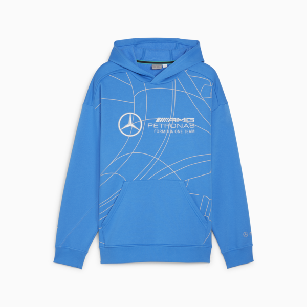 Mercedes-AMG PETRONAS Statement Men's Motorsport Sweatshirt, Ultra Blue, large-ZAF