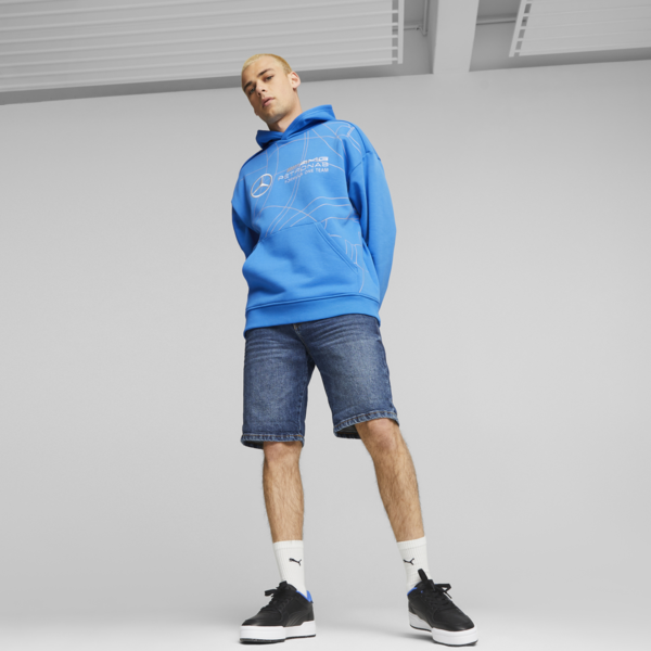 Mercedes-AMG PETRONAS Statement Men's Motorsport Sweatshirt, Ultra Blue, large-ZAF
