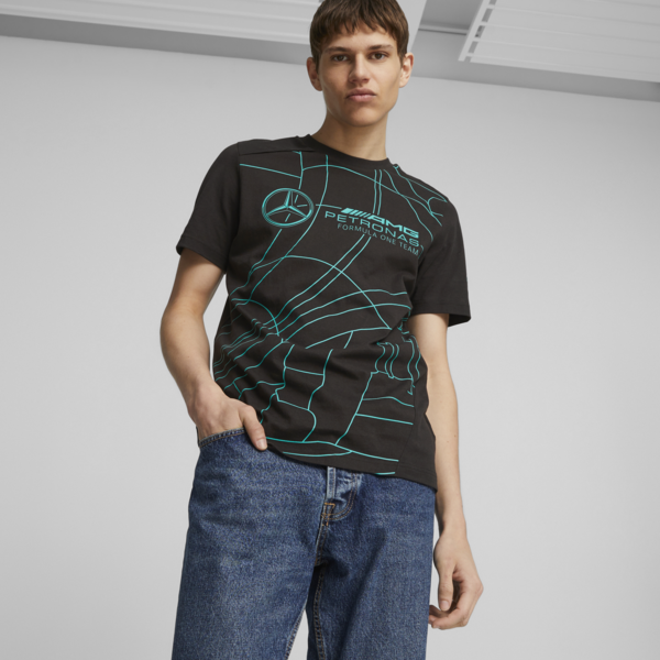 Mercedes-AMG PETRONAS Statement Men's Motorsport Tee, PUMA Black, large-ZAF
