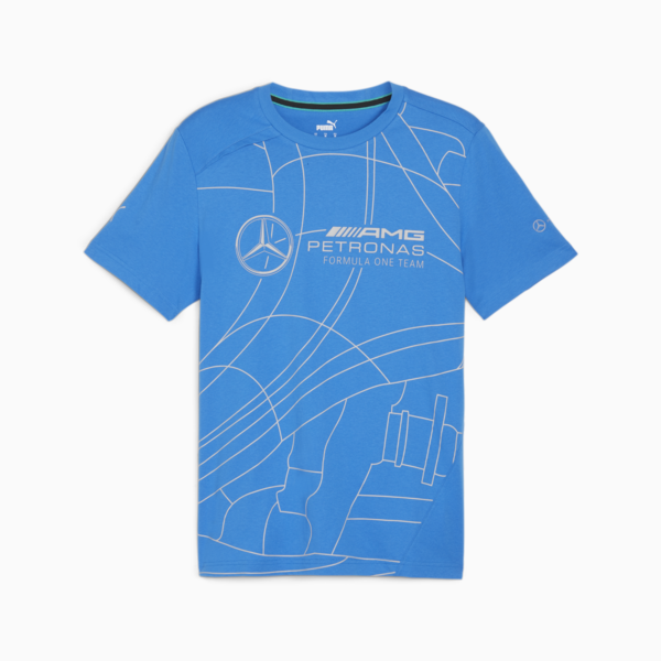 Mercedes-AMG PETRONAS Statement Men's Motorsport Tee, Ultra Blue, large-ZAF