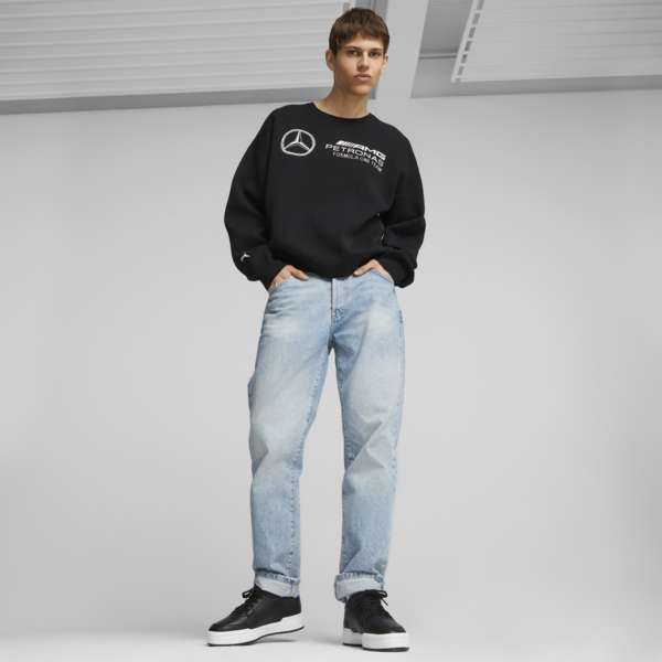 Mercedes-AMG PETRONAS Statement Men's Knitted Motorsport Sweater, PUMA Black, large-ZAF