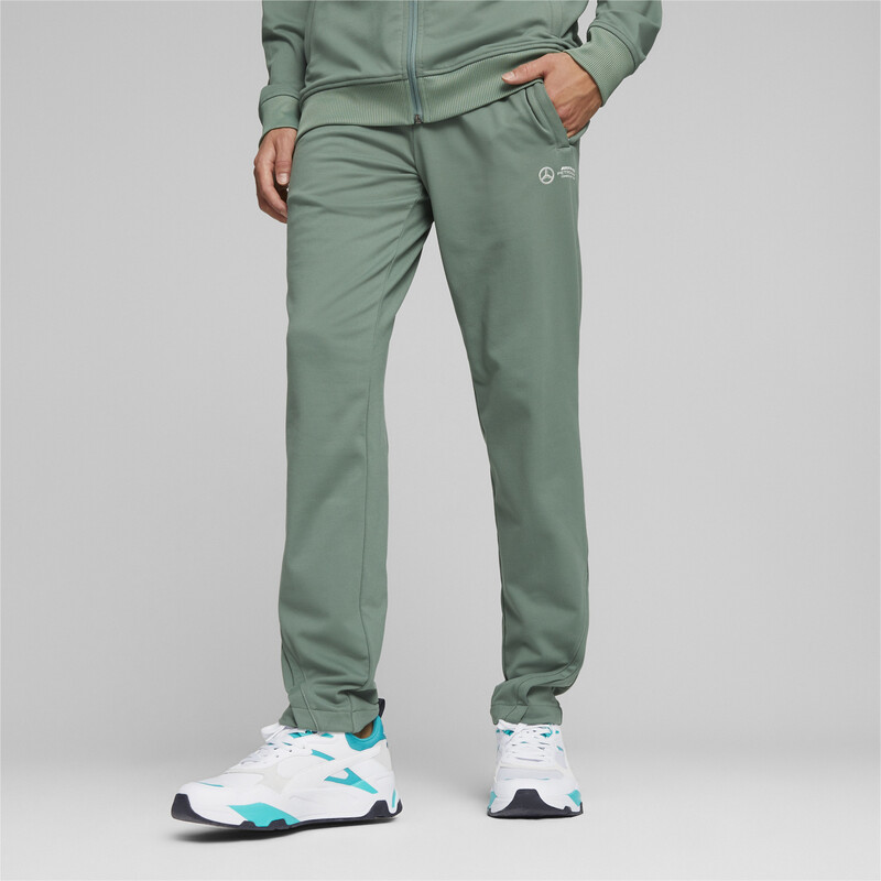 Men's PUMA Mercedes-AMG PETRONAS Cloudspun Motorsport Pants in Eucalyptus size XL