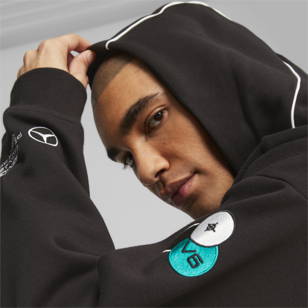 Mercedes-AMG Petronas Motorsport Garage Crew Hoodie, PUMA Black, large-ZAF