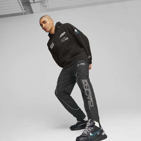 Mercedes-AMG Petronas Motorsport Garage Crew Men's Pants, PUMA Black, large-ZAF