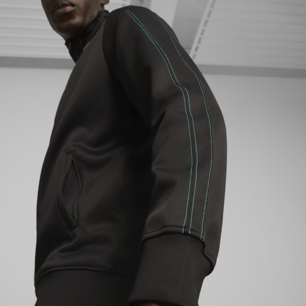 Mercedes-AMG PETRONAS Men's MT7 Motorsport Track Jacket, PUMA Black, large-ZAF