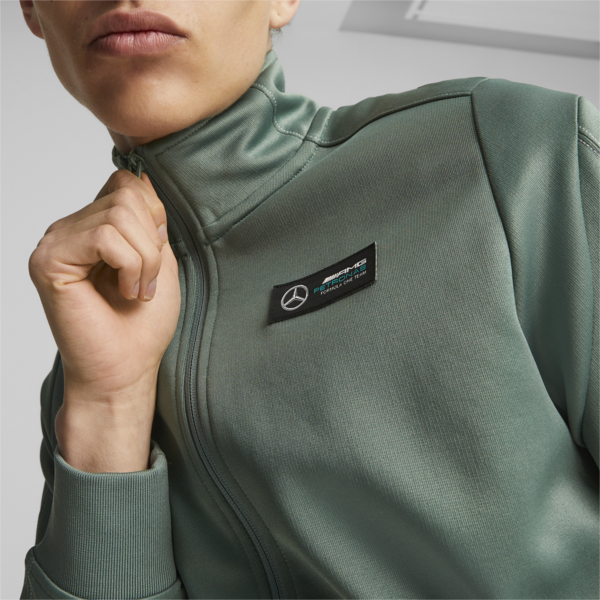 Mercedes-AMG PETRONAS Men's MT7 Motorsport Track Jacket, Eucalyptus, large-ZAF