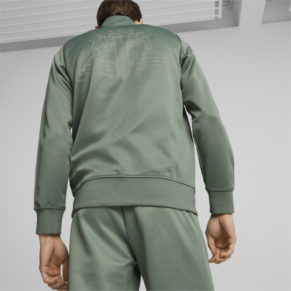 Mercedes-AMG PETRONAS Men's MT7 Motorsport Track Jacket, Eucalyptus, large-ZAF