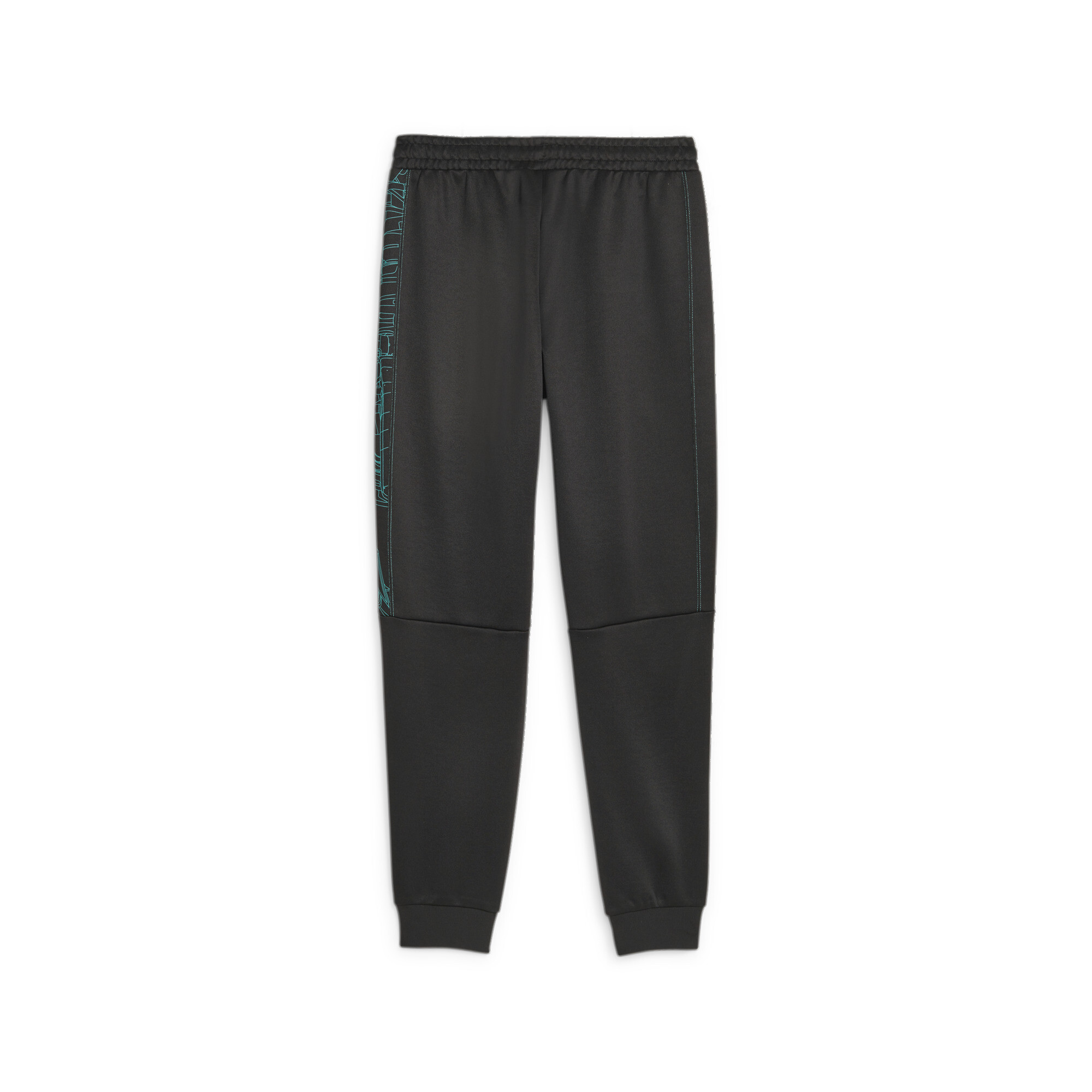 Men's PUMA Mercedes-AMG PETRONAS MT7 Regular Motorsport Track Pants In Black, Size XS