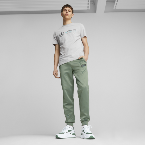 Mercedes-AMG PETRONAS Men's MT7 Regular Motorsport Track Pants, Eucalyptus, large-ZAF