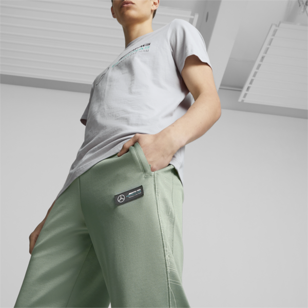Mercedes-AMG PETRONAS Men's MT7 Regular Motorsport Track Pants, Eucalyptus, large-ZAF