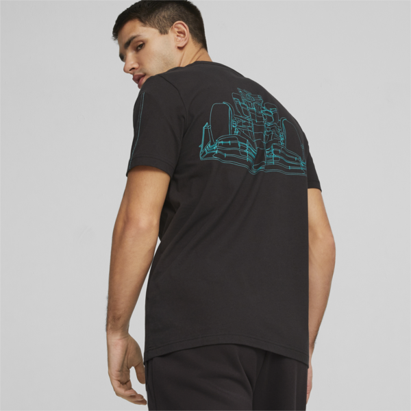 Mercedes-AMG PETRONAS Men's MT7 Tee, PUMA Black, large-ZAF