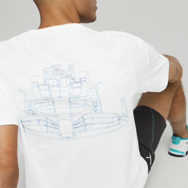 Mercedes-AMG PETRONAS Men's MT7 Tee, PUMA White, large-ZAF
