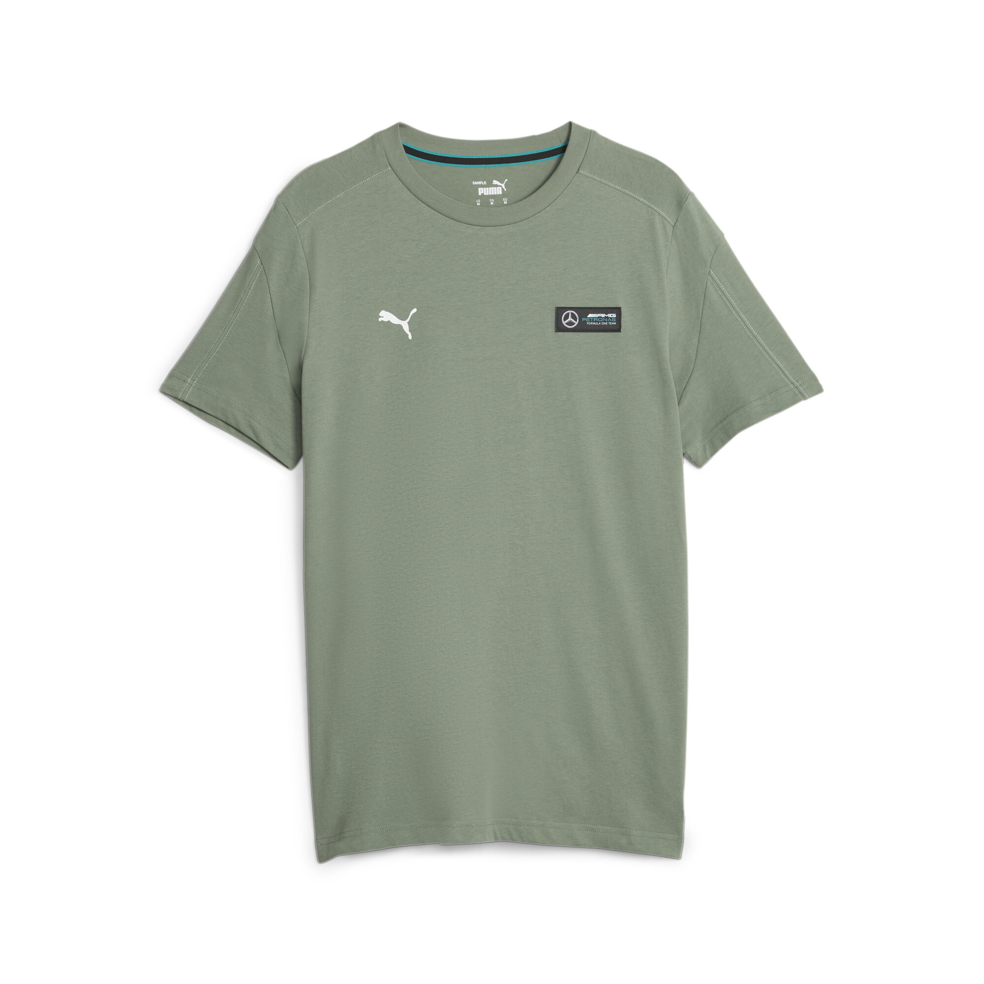 Men's PUMA Mercedes-AMG PETRONAS MT7 T-Shirt In Green, Size XS