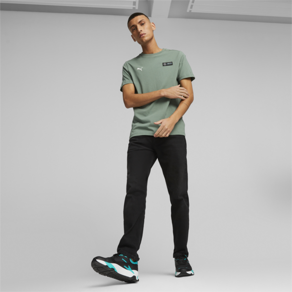 Mercedes-AMG PETRONAS Men's MT7 Tee, Eucalyptus, large-ZAF