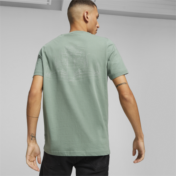 Mercedes-AMG PETRONAS Men's MT7 Tee, Eucalyptus, large-ZAF