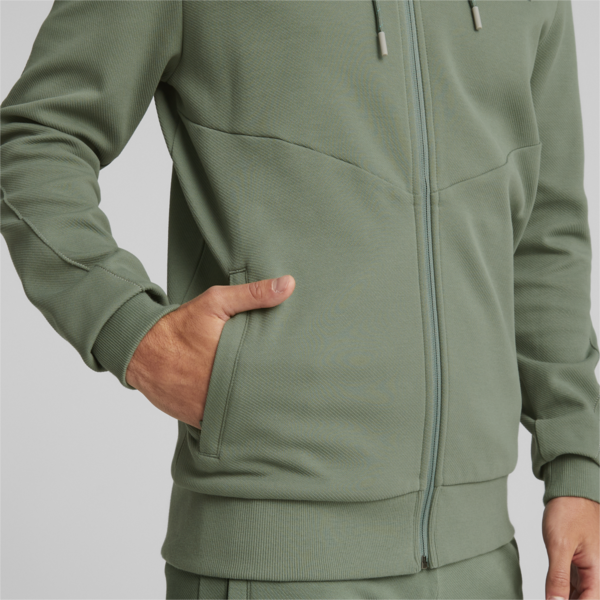 Mercedes-AMG PETRONAS Men's Motorsport Hooded Sweatshirt, Eucalyptus, large-ZAF
