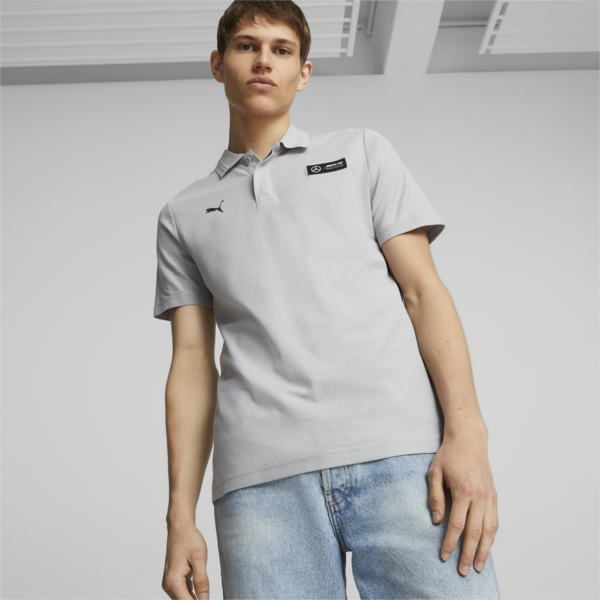 Mercedes-AMG PETRONAS Men's Motorsport Polo, Mercedes Team Silver, large-ZAF