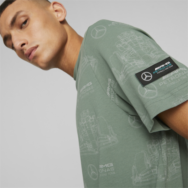 Remera para hombre Mercedes-AMG PETRONAS, Eucalyptus, large-ARG