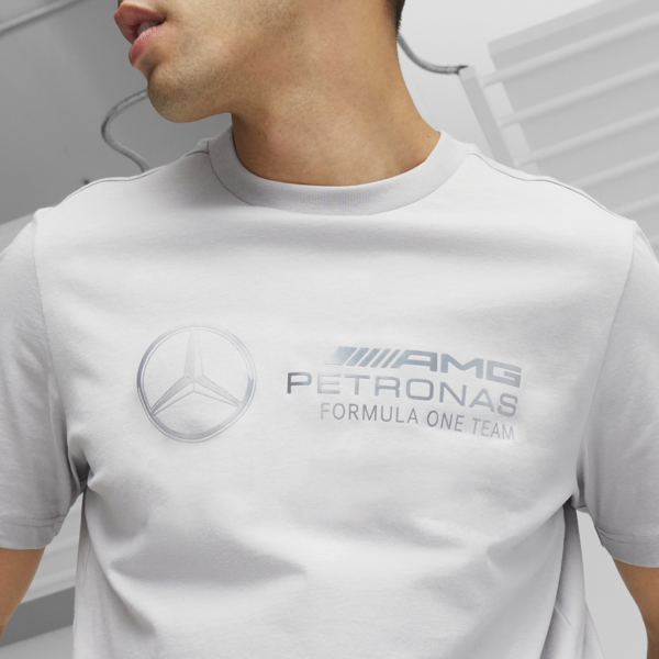 Mercedes-AMG PETRONAS Men's Motorsport Tee, Mercedes Team Silver, large-ZAF