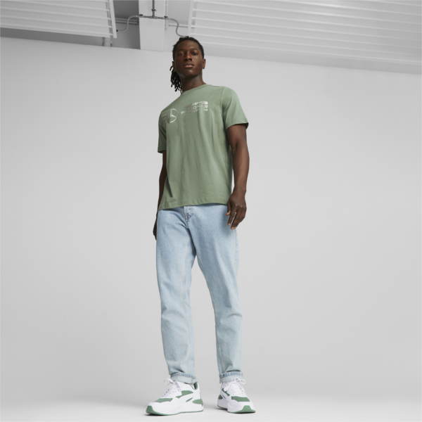 Mercedes-AMG PETRONAS Men's Motorsport Tee, Eucalyptus, large-ZAF