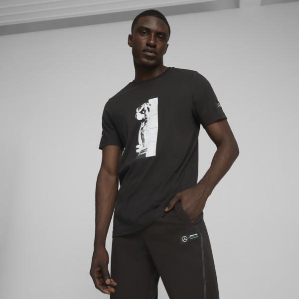 Mercedes-AMG PETRONAS Men's Motorsport Tee, PUMA Black, large-ZAF