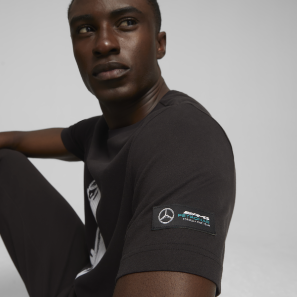 Mercedes-AMG PETRONAS Men's Motorsport Tee, PUMA Black, large-ZAF