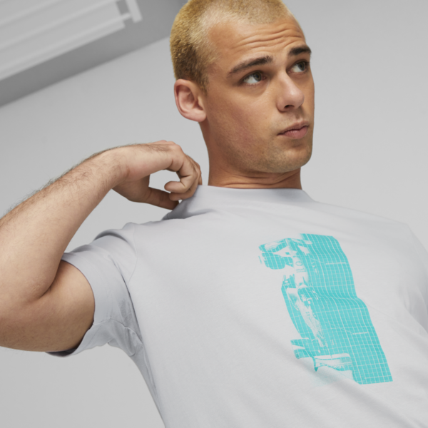Mercedes-AMG PETRONAS Men's Motorsport Tee, Mercedes Team Silver, large-ZAF