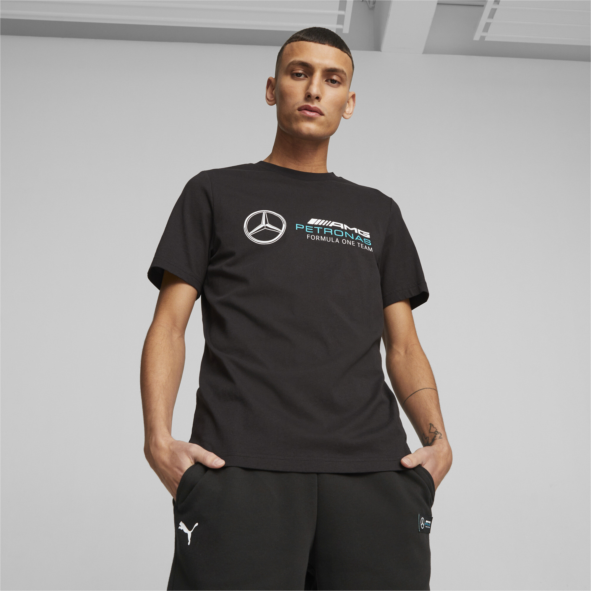 Mercedes AMG PETRONAS Men s Motorsport Tee T shirts Tops PUMA