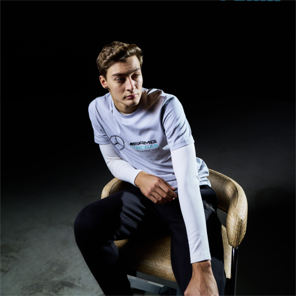 Mercedes-AMG PETRONAS Men's Motorsport Tee, Mercedes Team Silver, large-ZAF