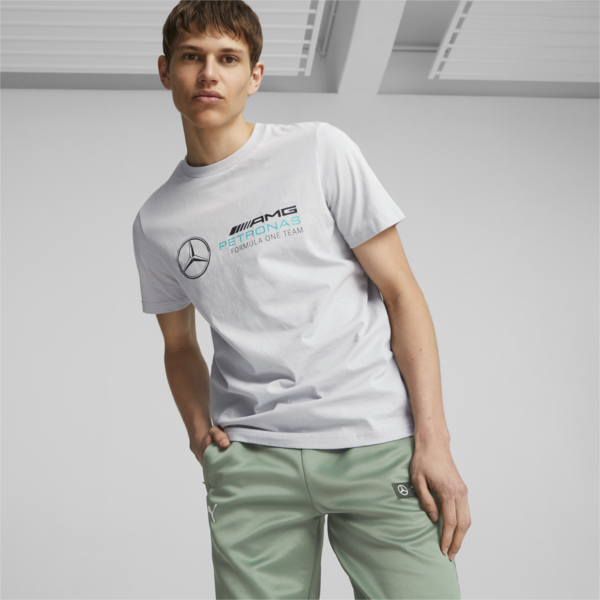 Mercedes-AMG PETRONAS Men's Motorsport Tee, Mercedes Team Silver, large-ZAF