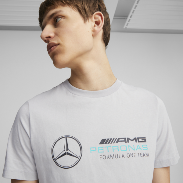 Mercedes-AMG PETRONAS Men's Motorsport Tee, Mercedes Team Silver, large-ZAF