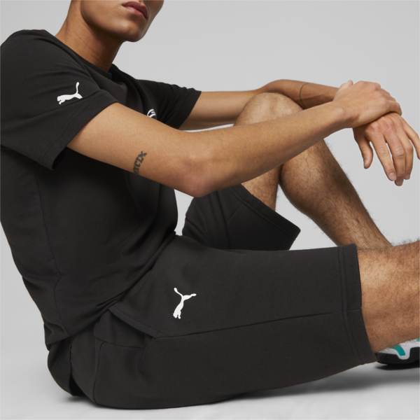 Mercedes-AMG PETRONAS Men's Motorsport Shorts, PUMA Black, large-ZAF