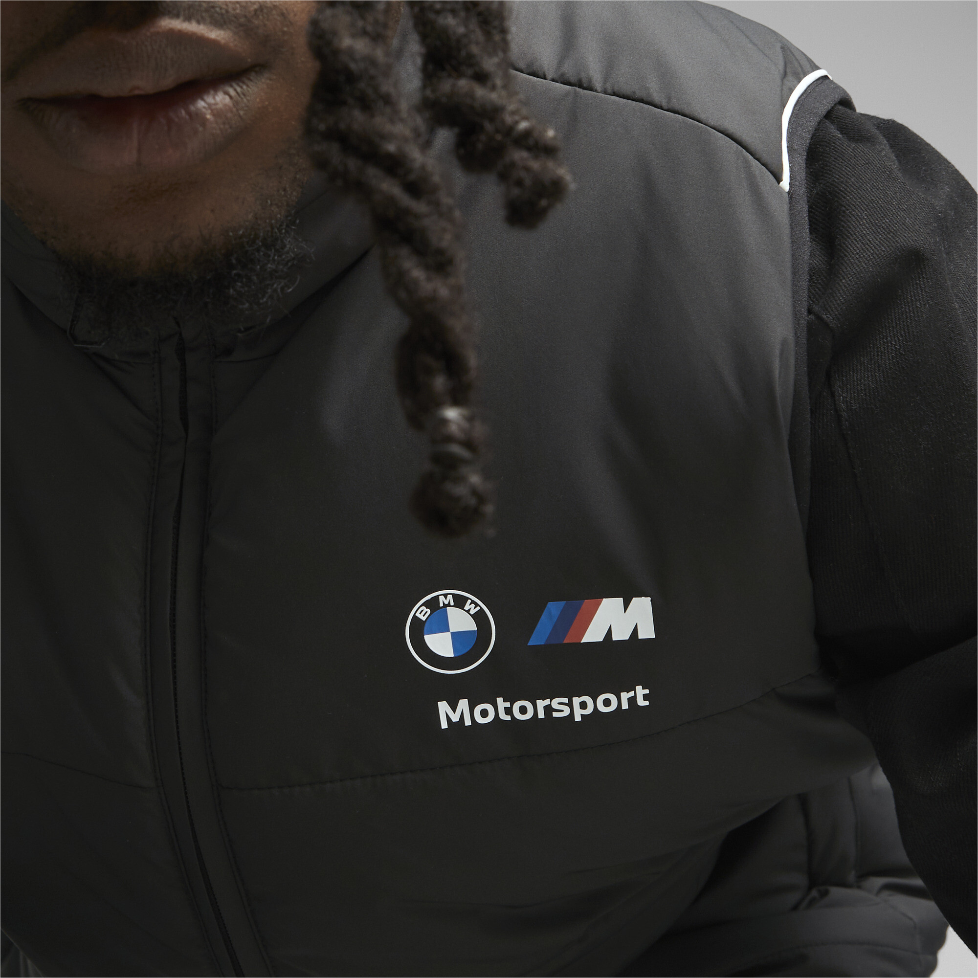 Men's Puma BMW M Motorsport's MT7 Padded Vest, Black, Size L, Clothing