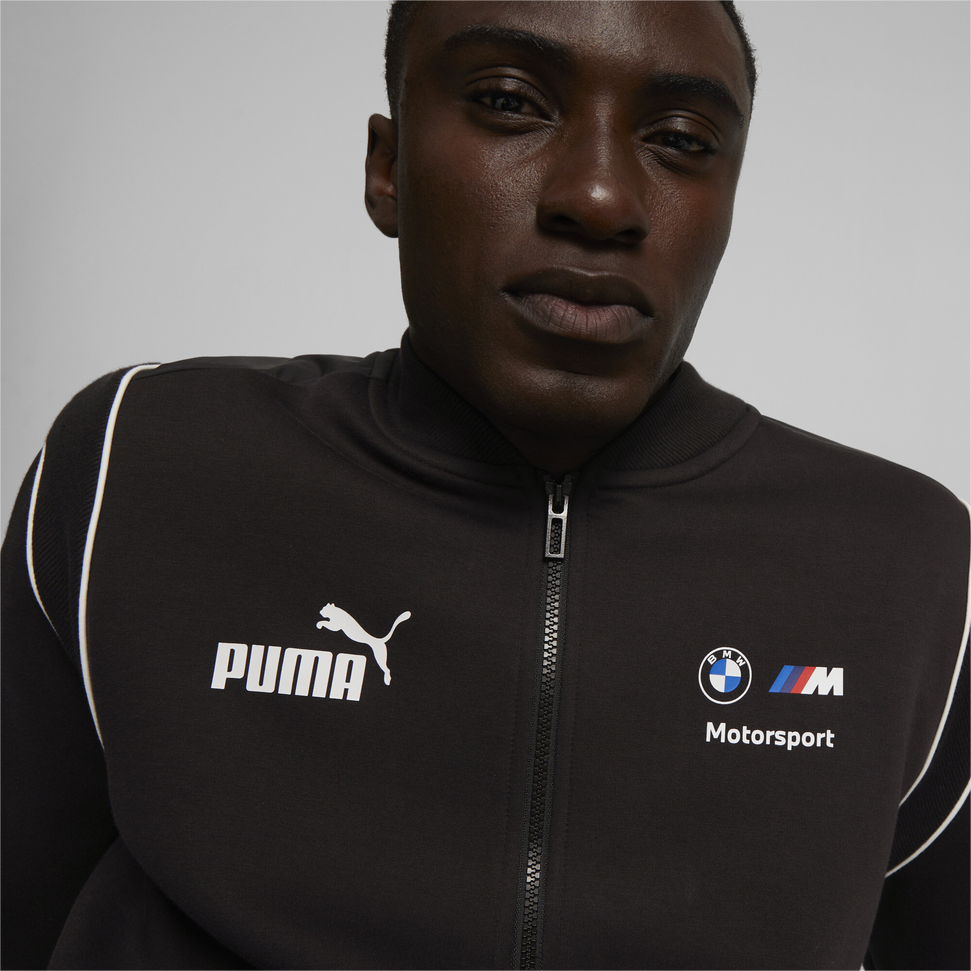 Men's PUMA BMW M Motorsport MT7 Sweat Jacket In Black, Size XS